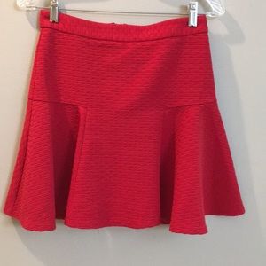 JuneIvy size Small beautiful red fit-flair skirt. {159}
